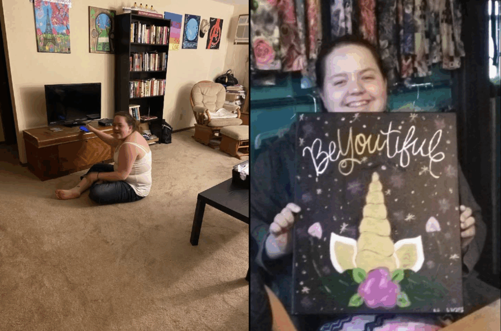 21st Birthday at home (might of been a bit drunk) and 19th Birthday doing a painting class.